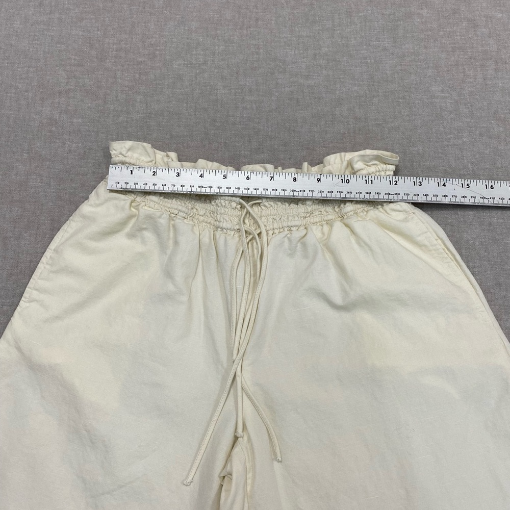 Anthropologie Cream Wide-Leg Jumpsuit with Elastic Waist - Picture 5 of 11